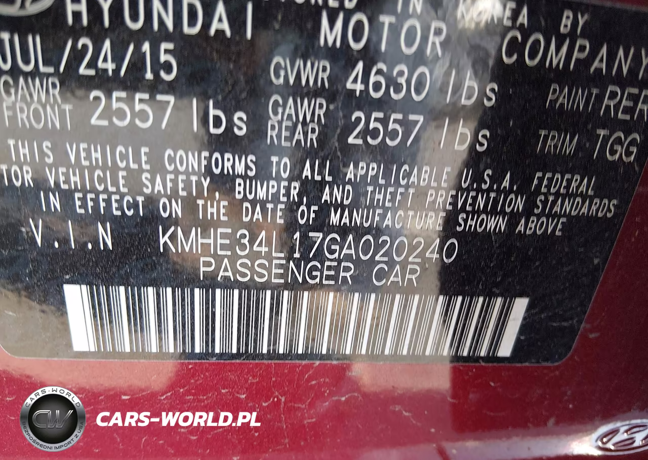 2016 Hyundai Sonata Hybrid Limited VIN:KMHE34L17GA020240 - 9