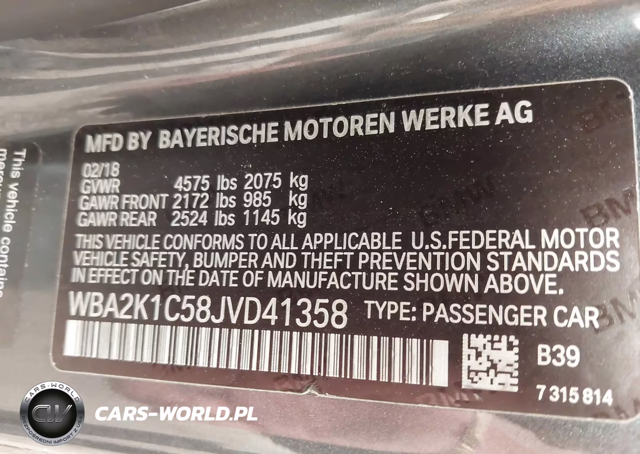 2018 BMW 230I xDrive VIN:WBA2K1C58JVD41358 - 9