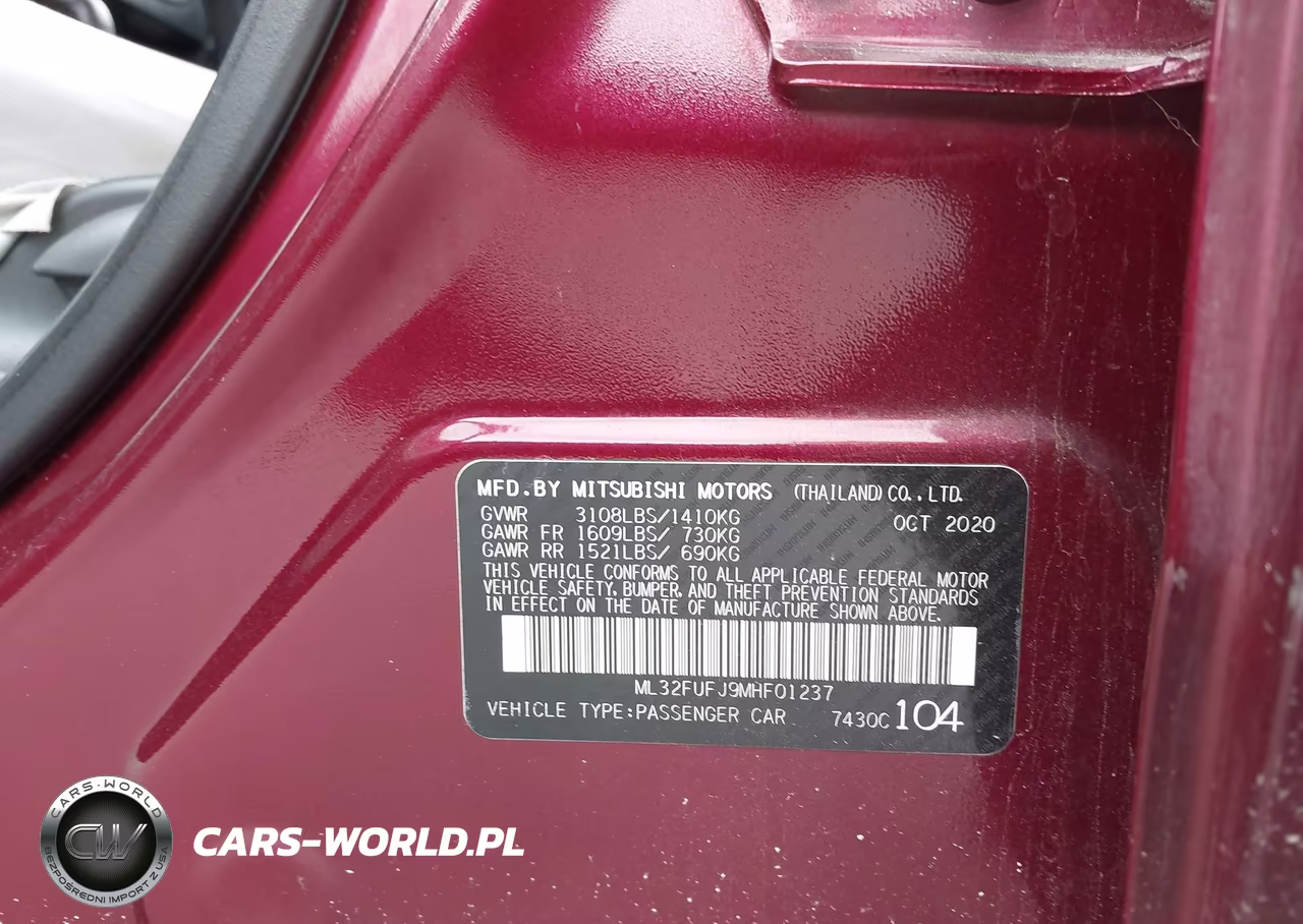 2021 Mitsubishi Mirage G4 Carbonite Edition-Es-Le VIN:ML32FUFJ9MHF01237 - 9