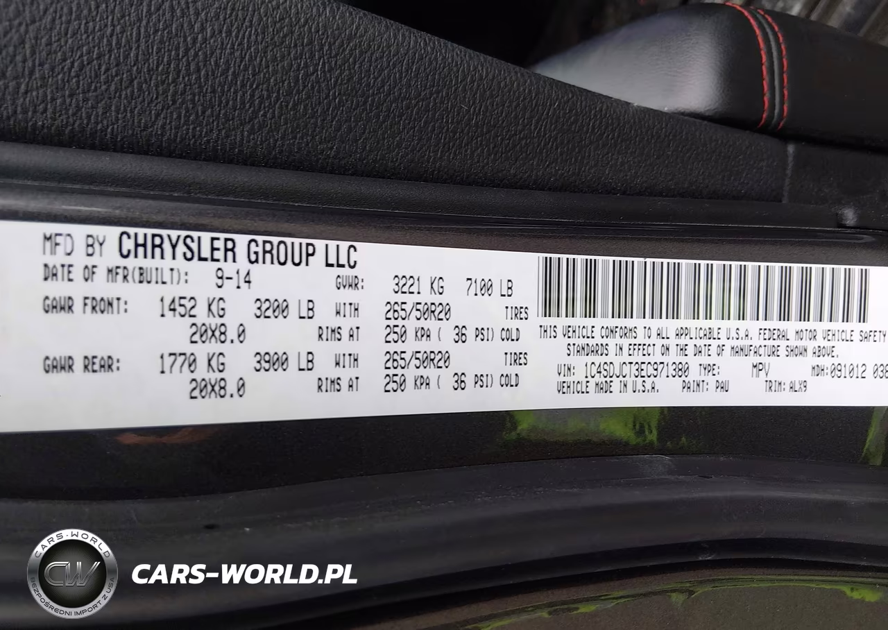 2014 Dodge Durango R-T VIN:1C4SDJCT3EC971380 - 9