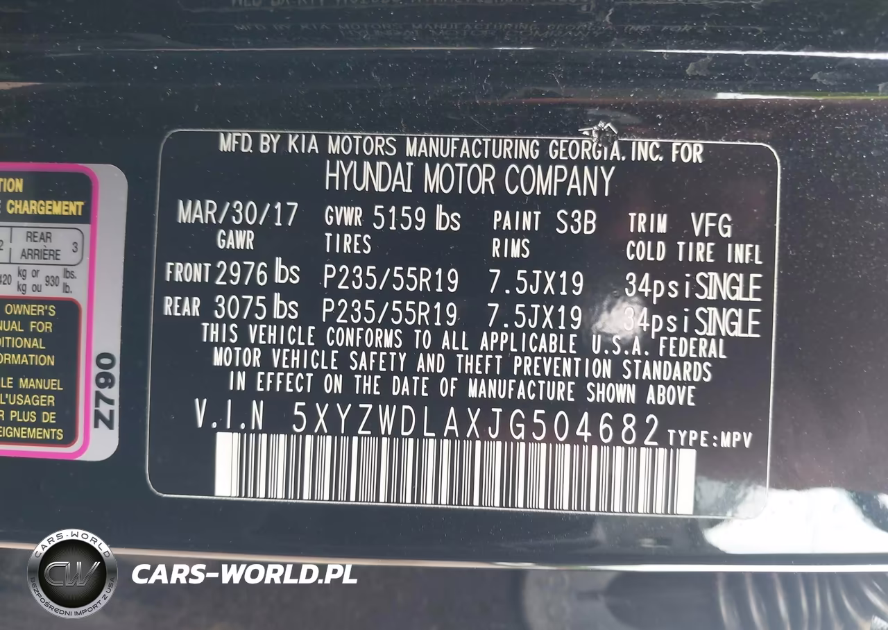2018 Hyundai Santa Fe Sport 2.0T Ultimate VIN:5XYZWDLAXJG504682 - 9