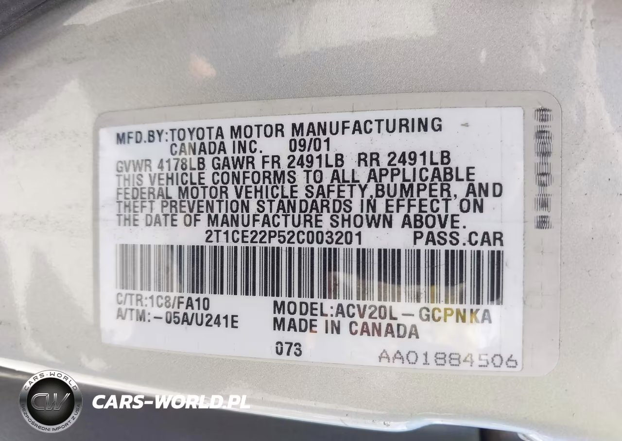 2002 Toyota Camry Solara Se VIN:2T1CE22P52C003201 - 9
