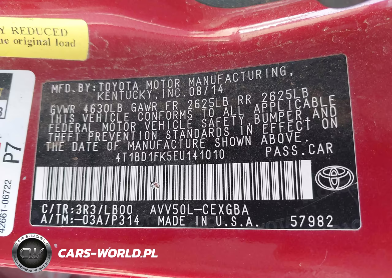 2014 Toyota Camry Hybrid Xle VIN:4T1BD1FK5EU141010 - 9