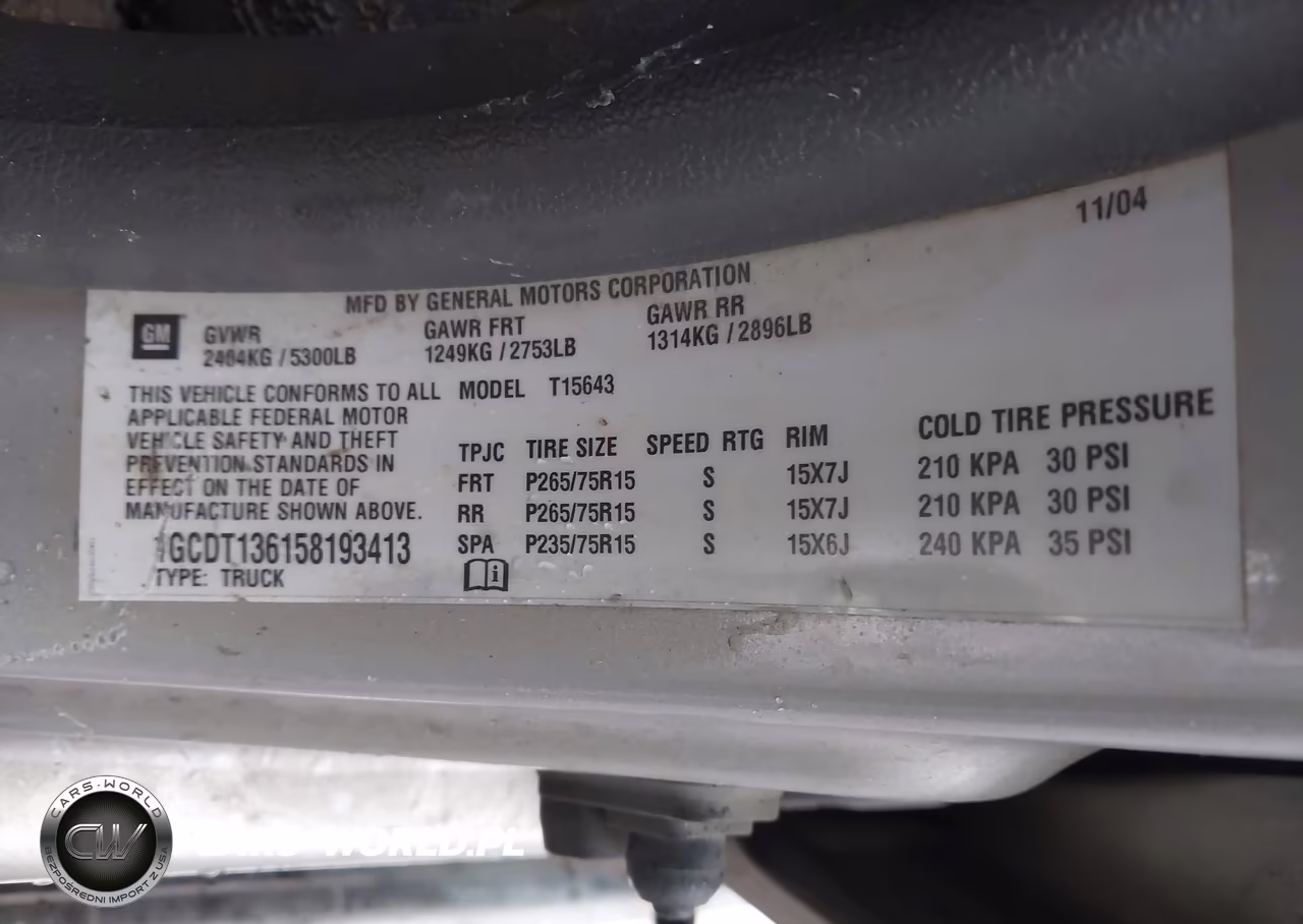2005 Chevrolet Colorado Ls VIN:1GCDT136158193413 - 9