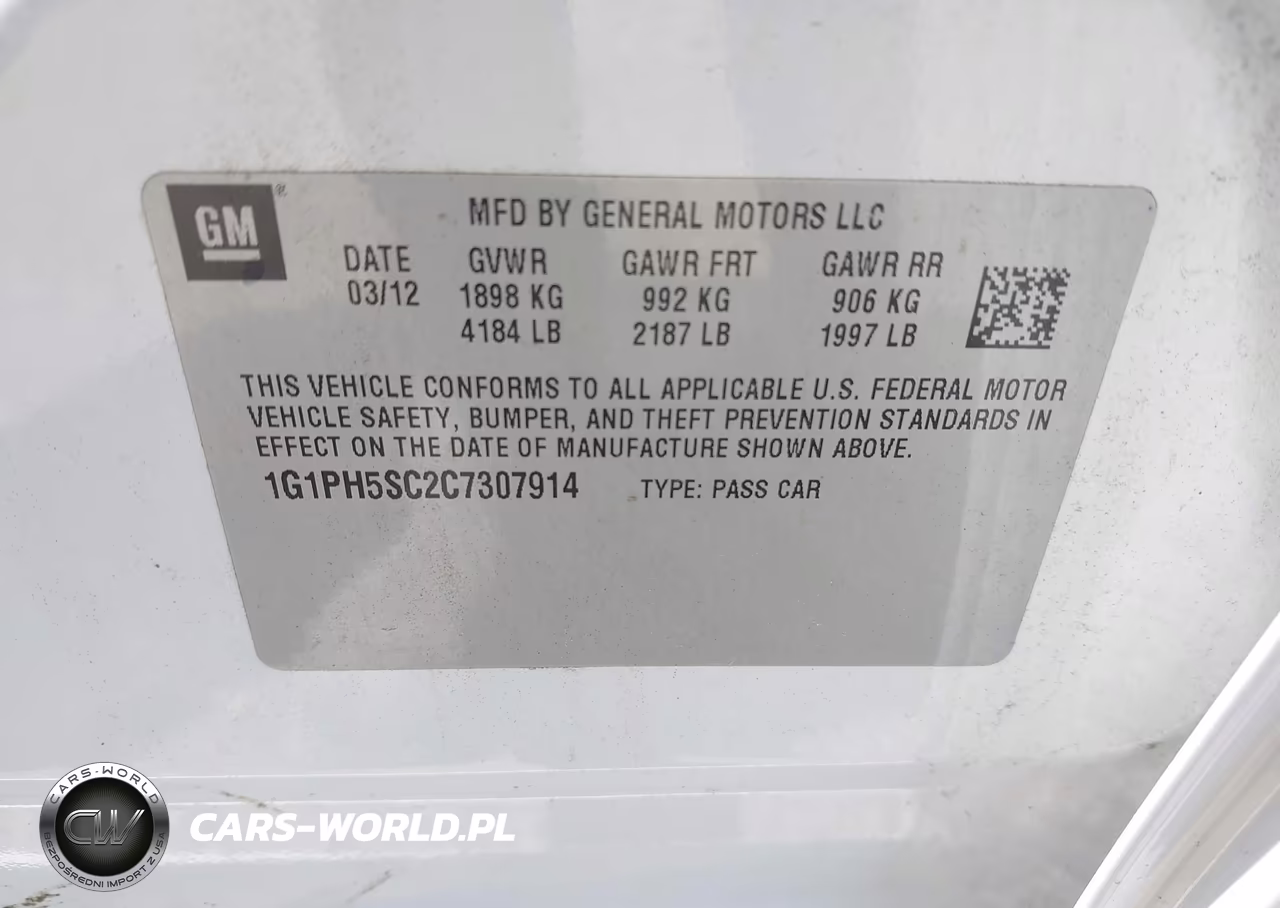 2012 Chevrolet Cruze Ltz VIN:1G1PH5SC2C7307914 - 9