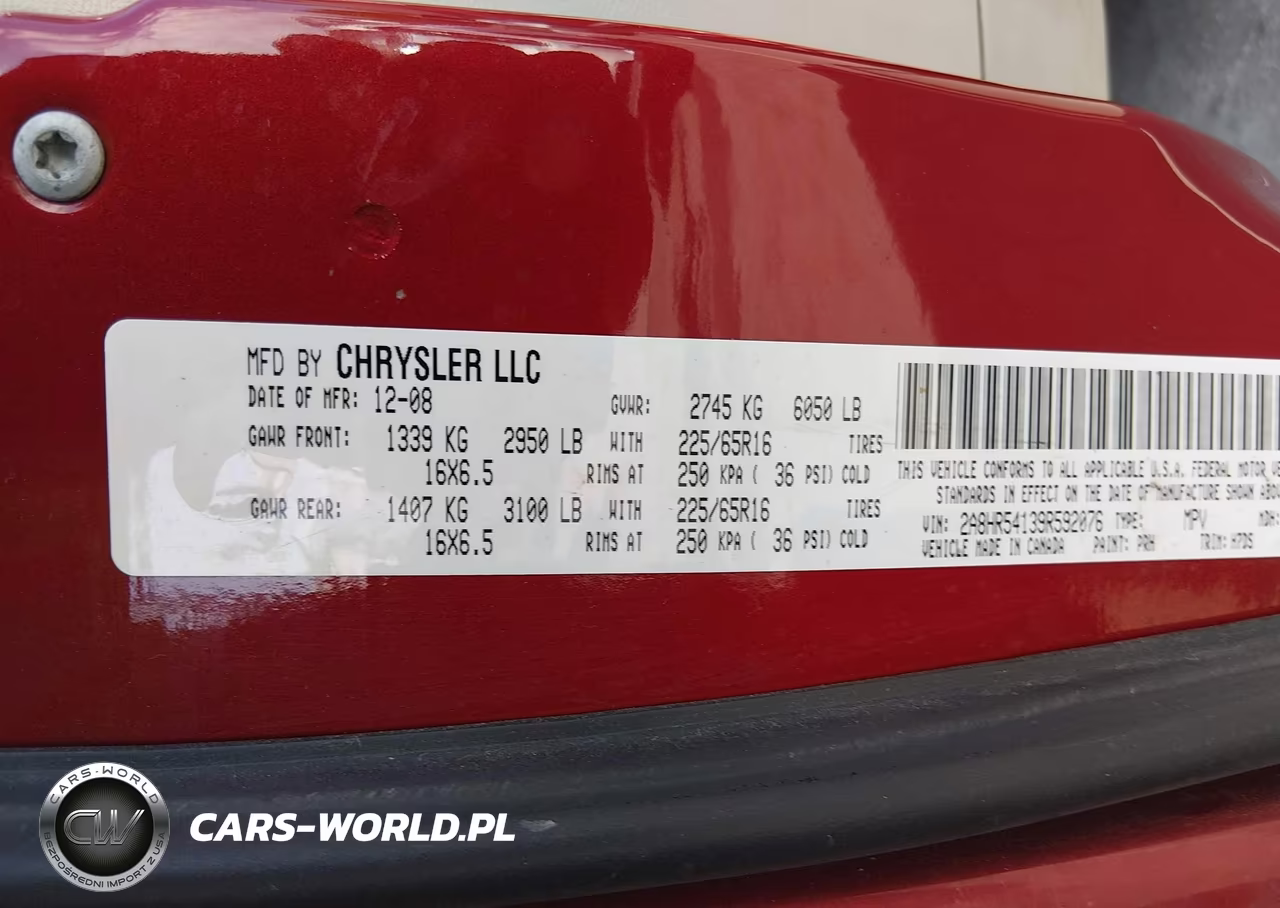 2009 Chrysler Town & Country Touring VIN:2A8HR54139R592076 - 9