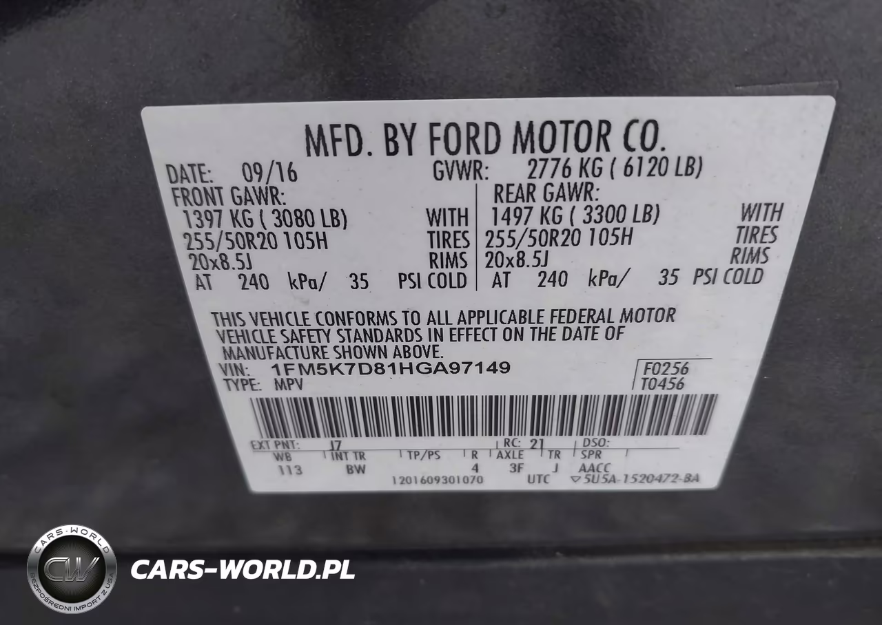 2017 Ford Explorer Xlt VIN:1FM5K7D81HGA97149 - 9
