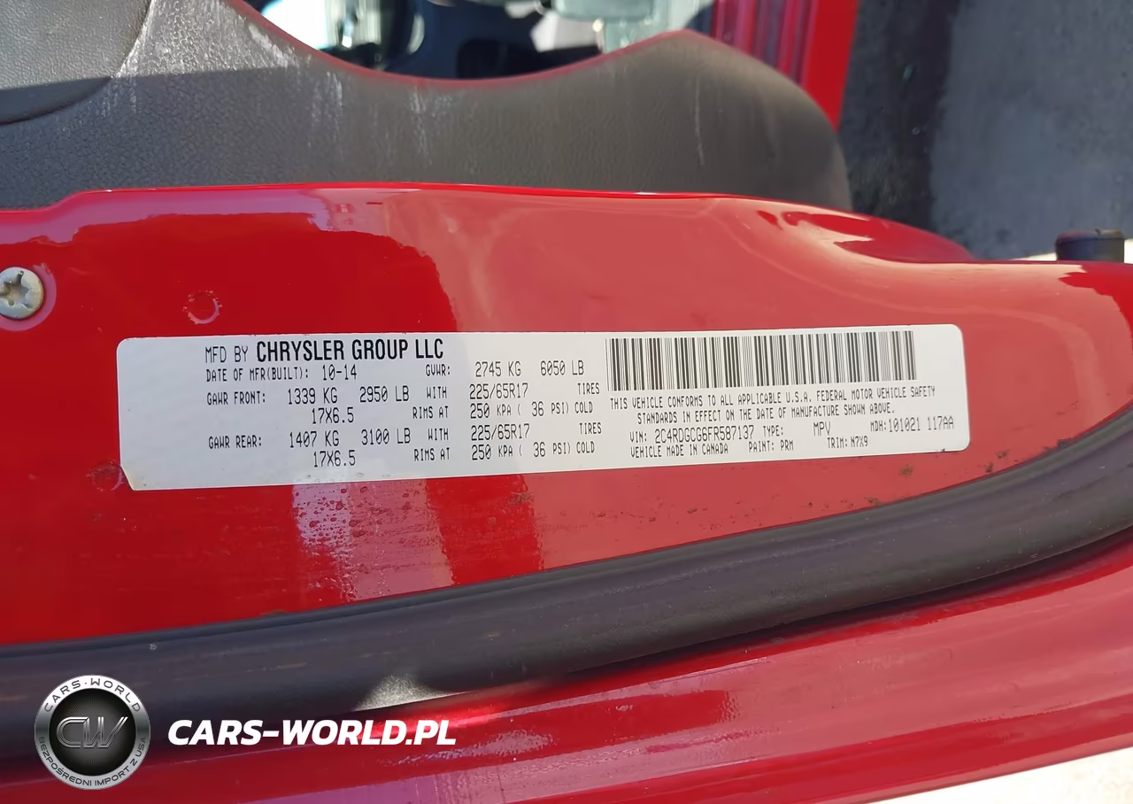 2015 Dodge Grand Caravan Sxt VIN:2C4RDGCG6FR587137 - 9