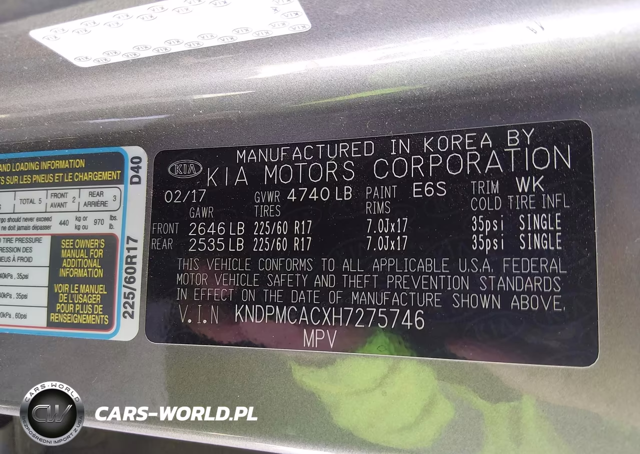 2017 Kia Sportage Lx VIN:KNDPMCACXH7275746 - 9