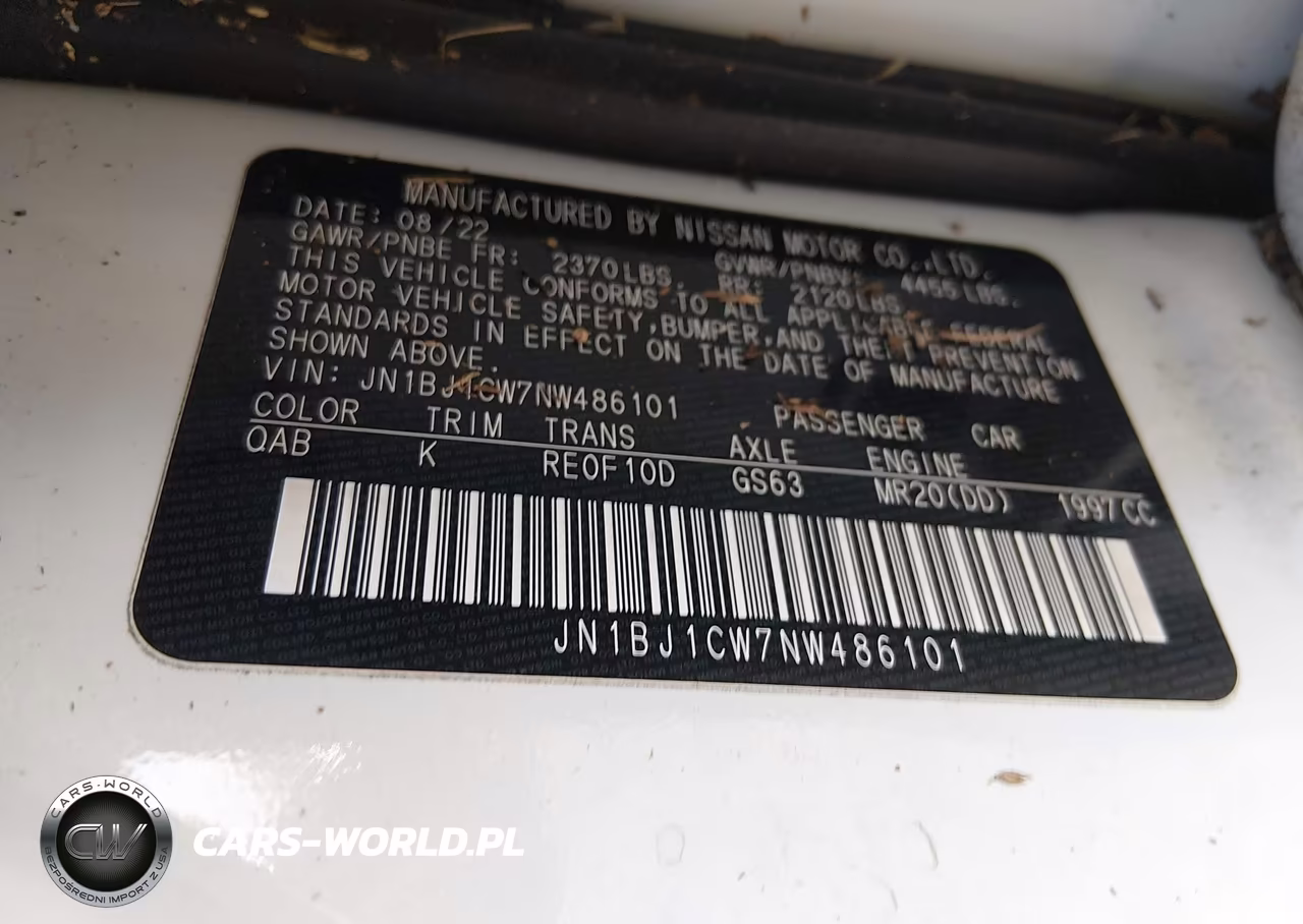 2022 Nissan Rogue Sport Sl Awd Xtronic Cvt VIN:JN1BJ1CW7NW486101 - 9