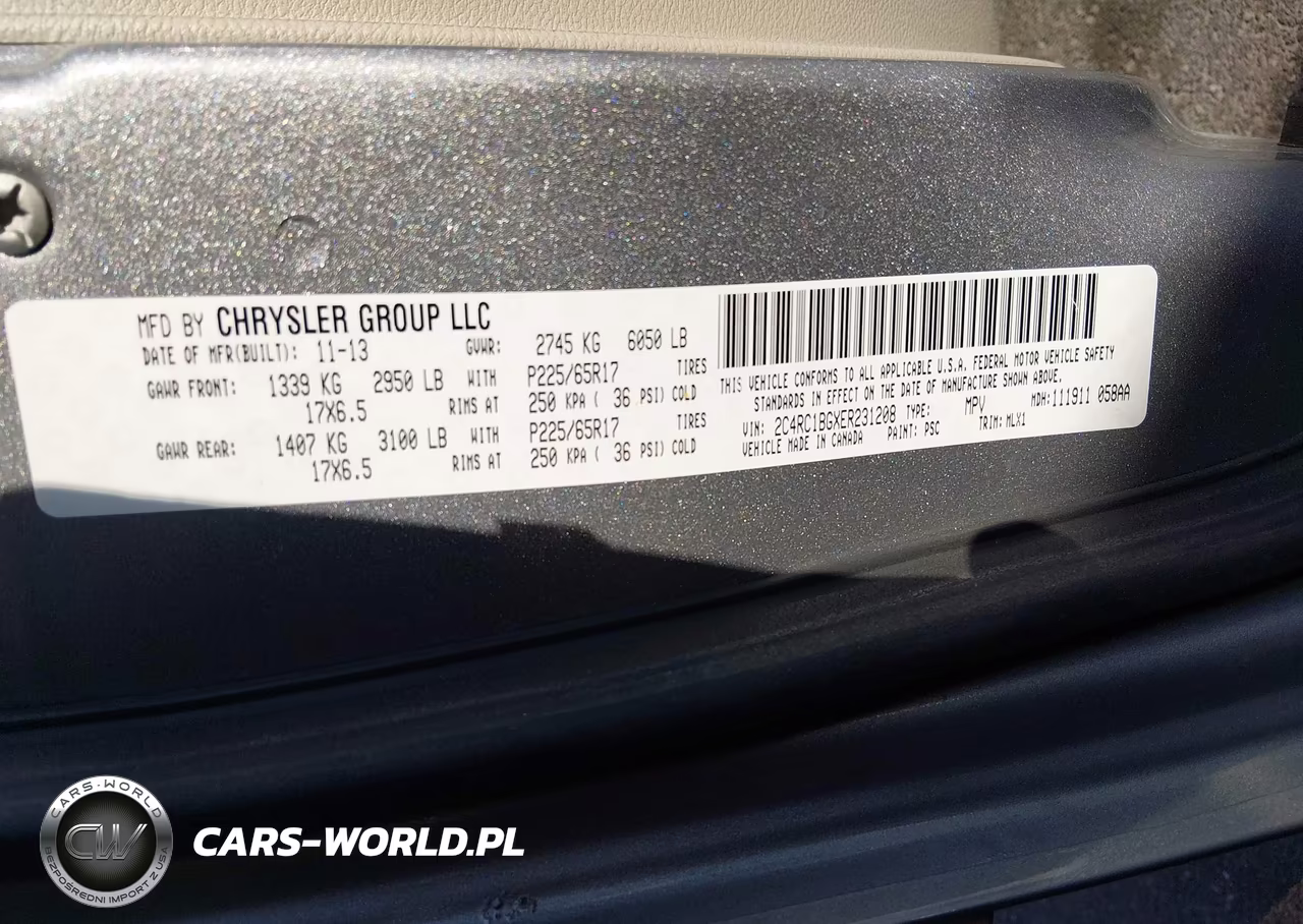 2014 Chrysler Town & Country Touring VIN:2C4RC1BGXER231208 - 9