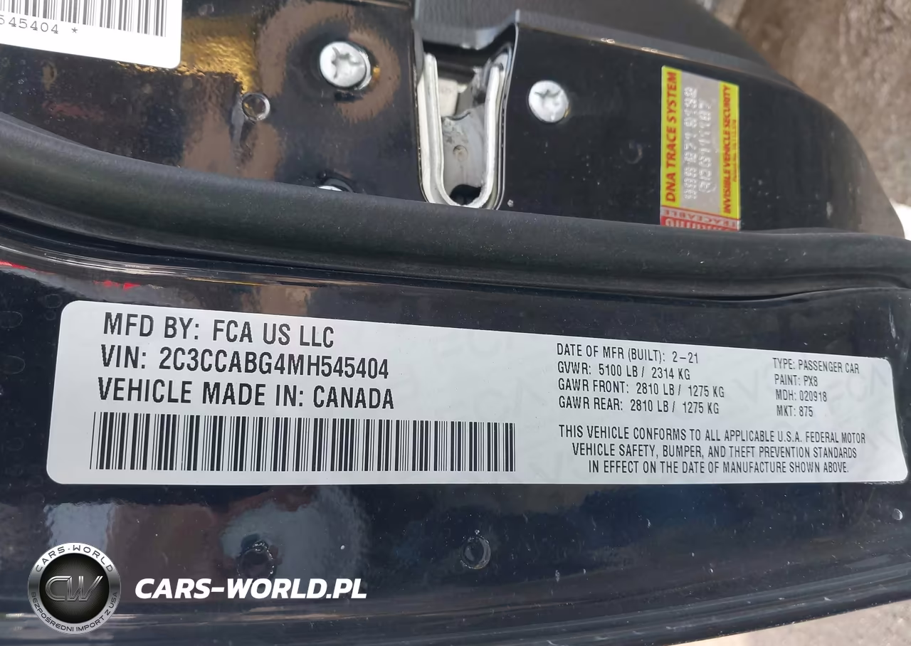 2021 Chrysler 300 300S VIN:2C3CCABG4MH545404 - 9