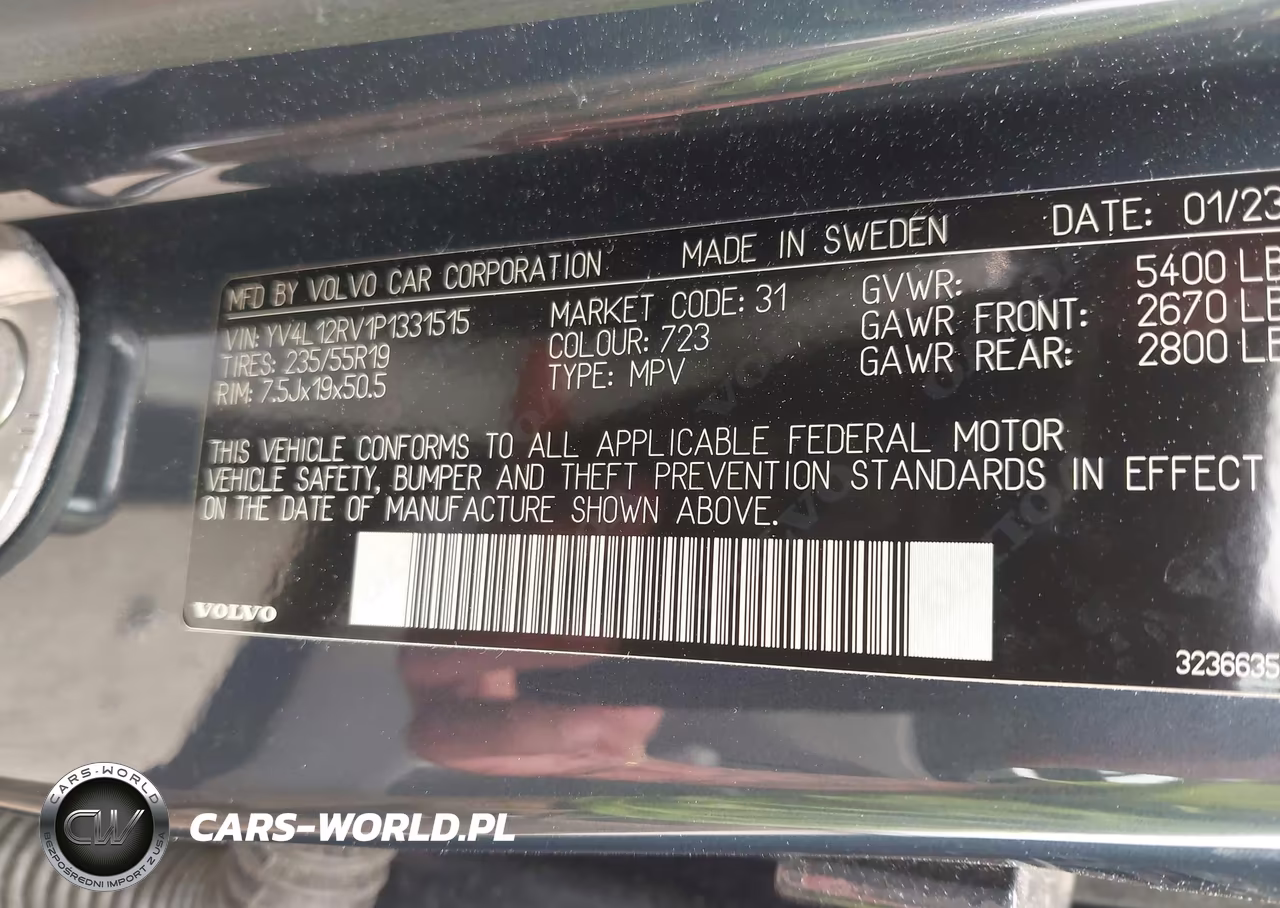 2023 Volvo Xc60 B5 Core VIN:YV4L12RV1P1331515 - 7
