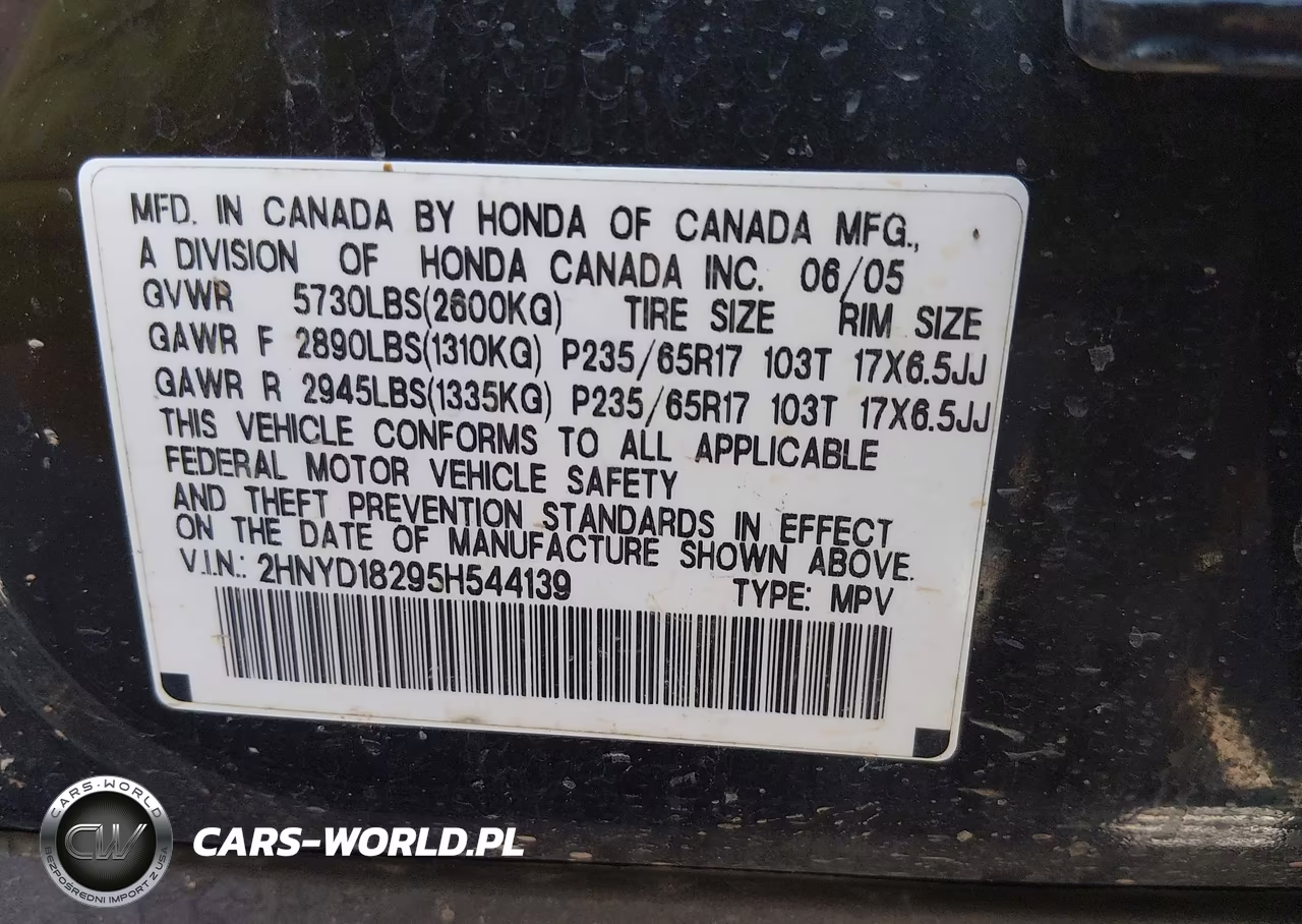 2005 Acura Mdx VIN:2HNYD18295H544139 - 9