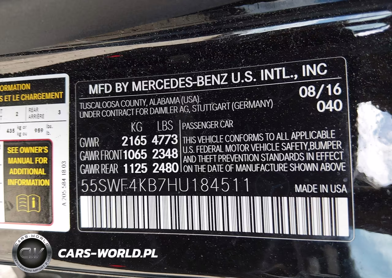 2017 Mercedes-Benz C 300 4Matic VIN:55SWF4KB7HU184511 - 9