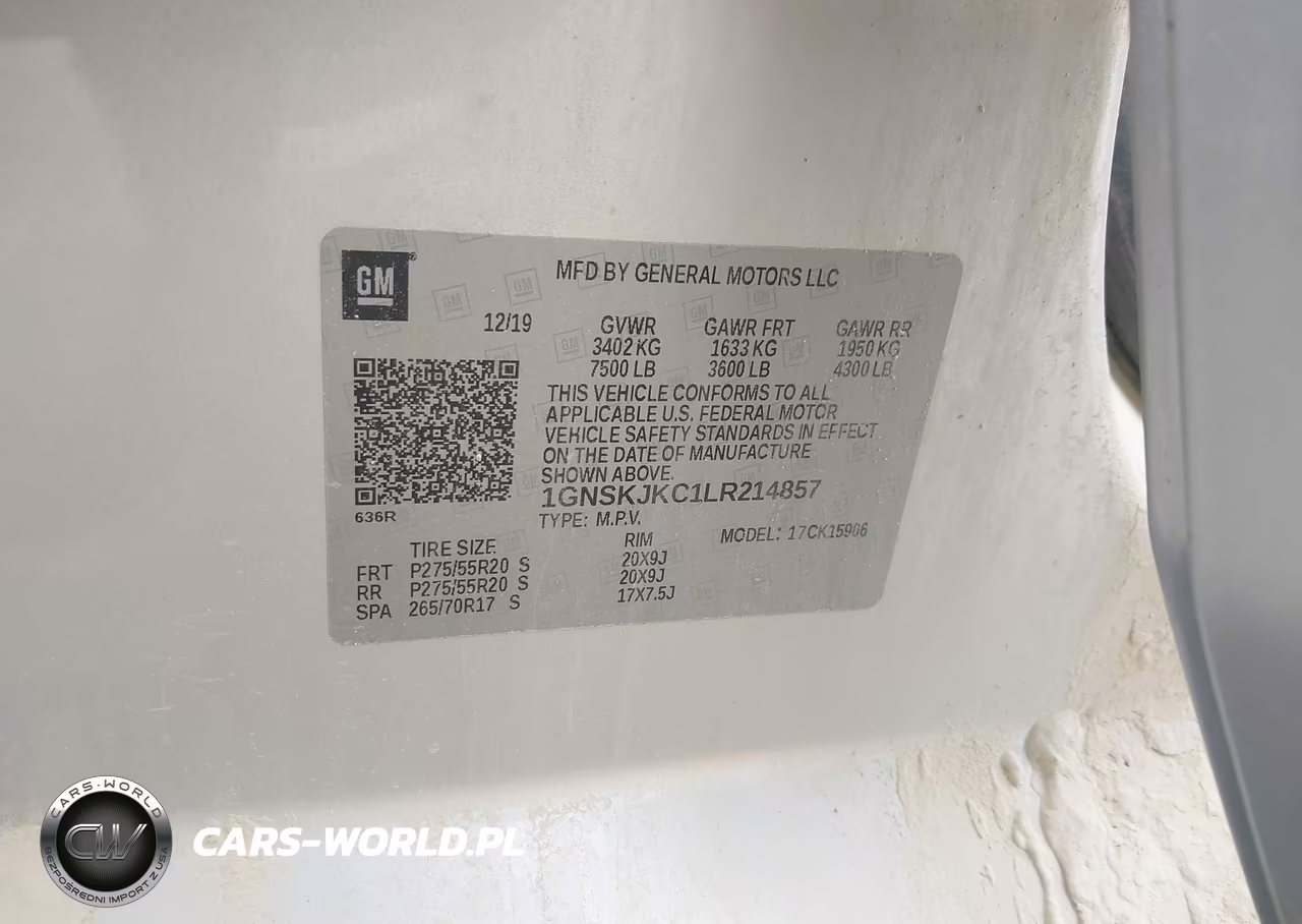 2020 Chevrolet Suburban 4Wd Premier VIN:1GNSKJKC1LR214857 - 9