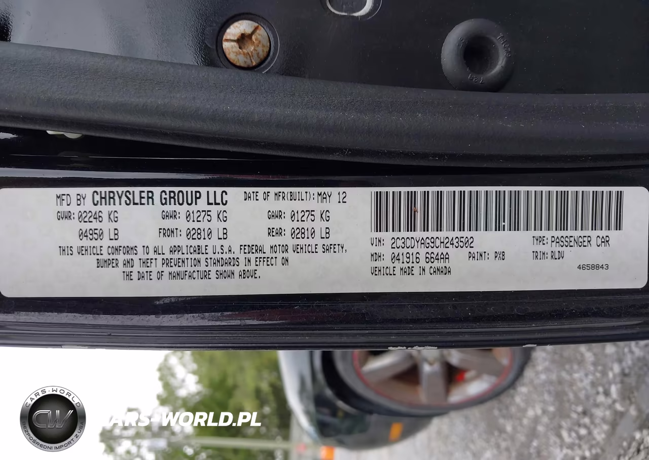 2012 Dodge Challenger Sxt VIN:2C3CDYAG9CH243502 - 9