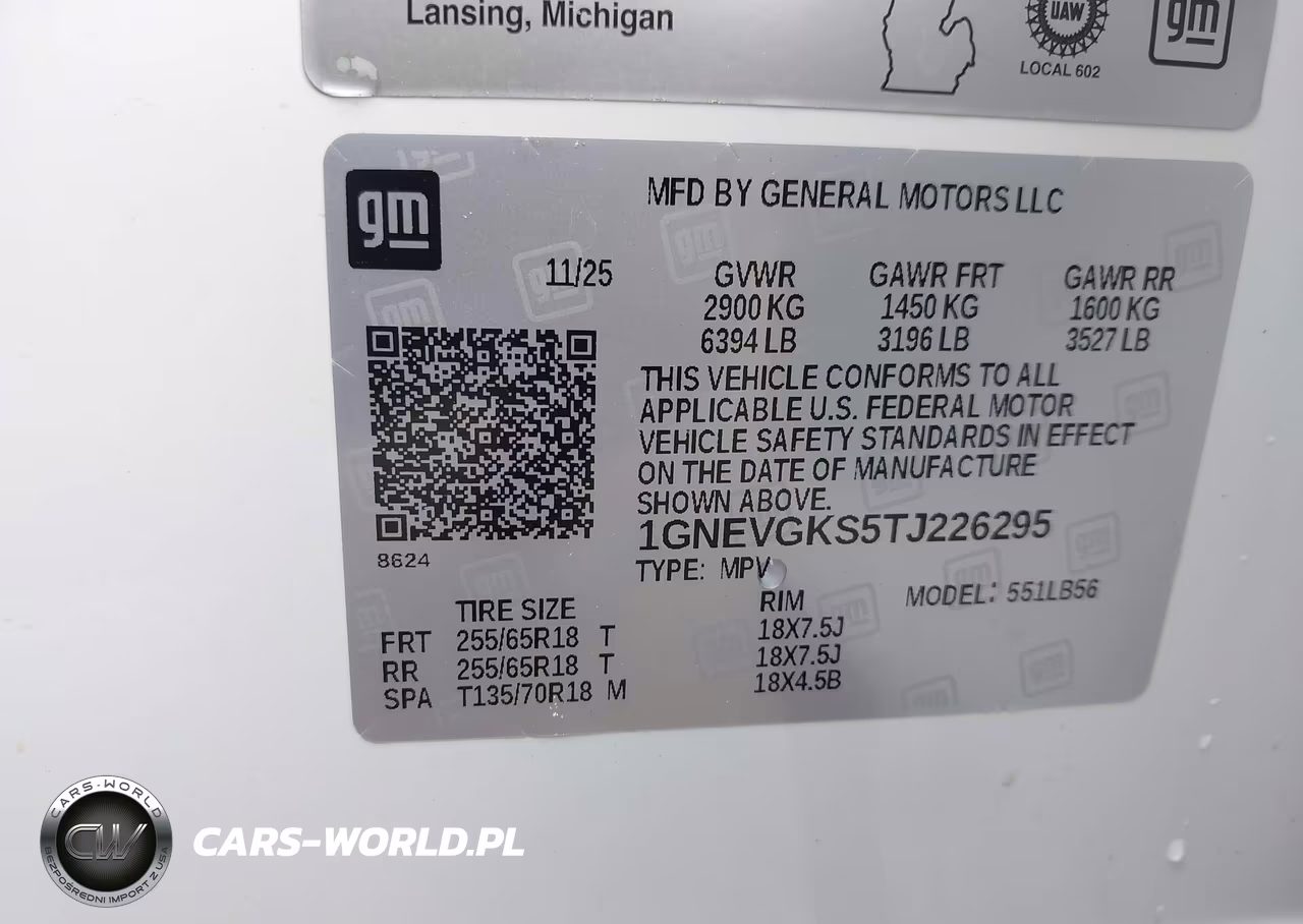 2026 Chevrolet Traverse Awd Lt VIN:1GNEVGKS5TJ226295 - 9