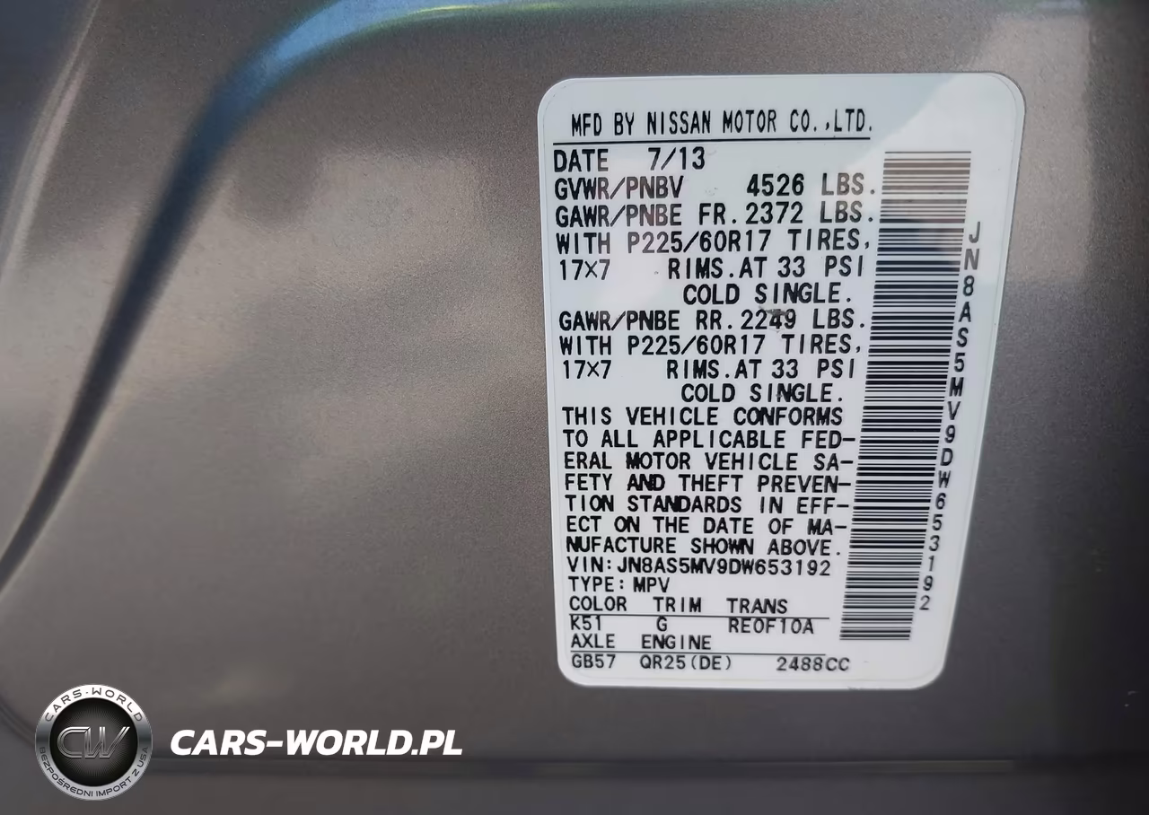 2013 Nissan Rogue Sv VIN:JN8AS5MV9DW653192 - 9