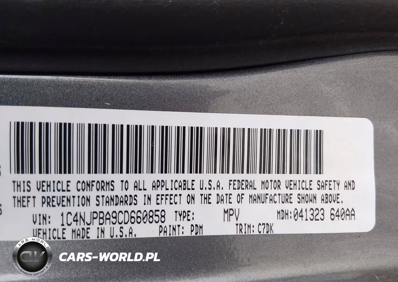 2012 Jeep Patriot Sport VIN:1C4NJPBA9CD660858 - 9
