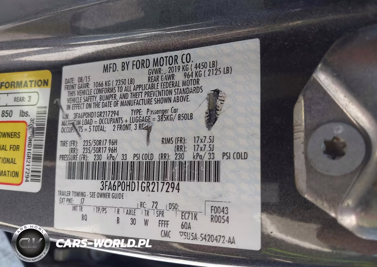 2016 Ford Fusion Se VIN:3FA6P0HD1GR217294 - 9