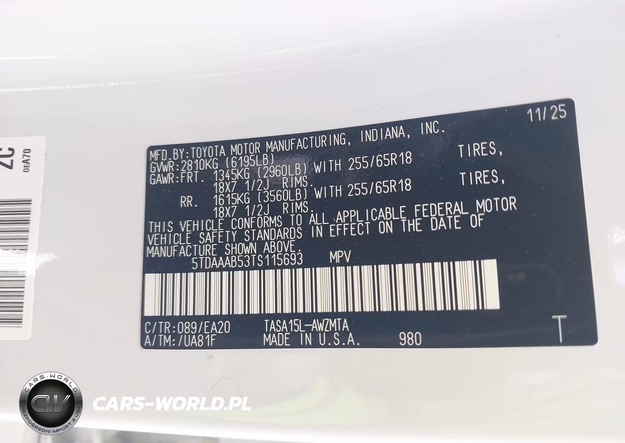 2026 Toyota Grand Highlander Xle VIN:5TDAAAB53TS115693 - 9