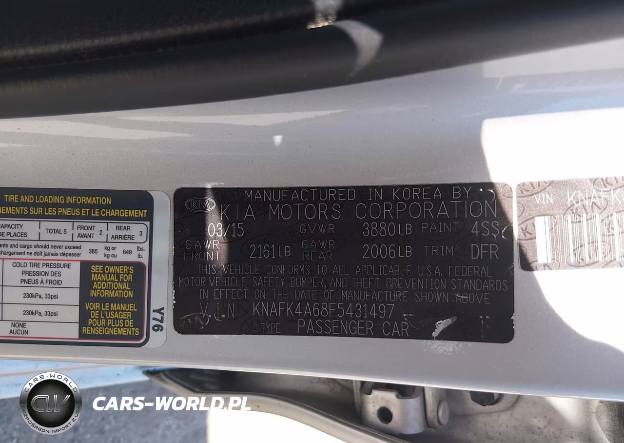 2015 Kia Forte Lx VIN:KNAFK4A68F5431497 - 9
