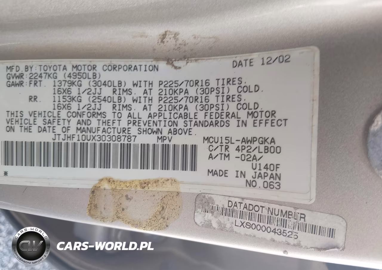 2003 Lexus Rx 300 VIN:JTJHF10UX30308787 - 9