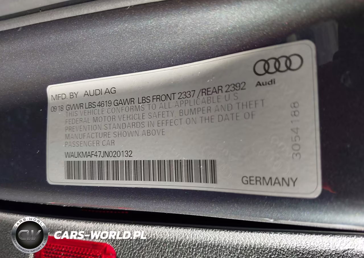 2018 Audi A4 2.0T Tech Ultra Premium-2.0T Ultra Premium VIN:WAUKMAF47JN020132 - 9
