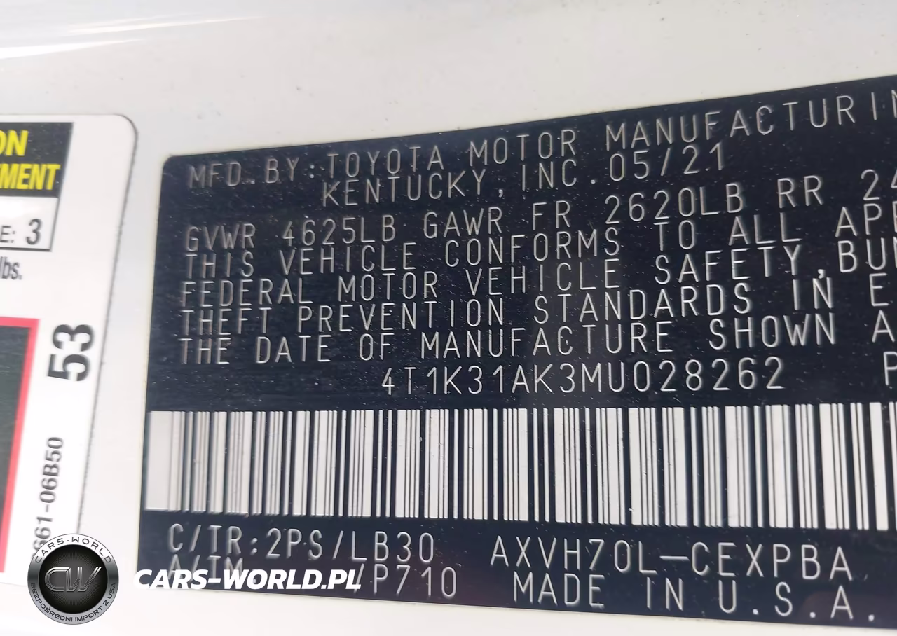2021 Toyota Camry Xse Hybrid VIN:4T1K31AK3MU028262 - 9
