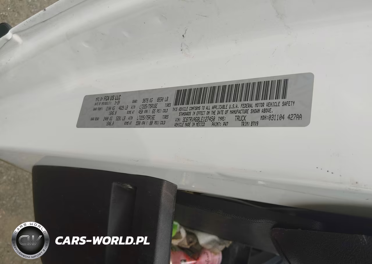 2020 Ram Promaster 1500 1500 Standard VIN:3C6TRVAG8LE127450 - 9