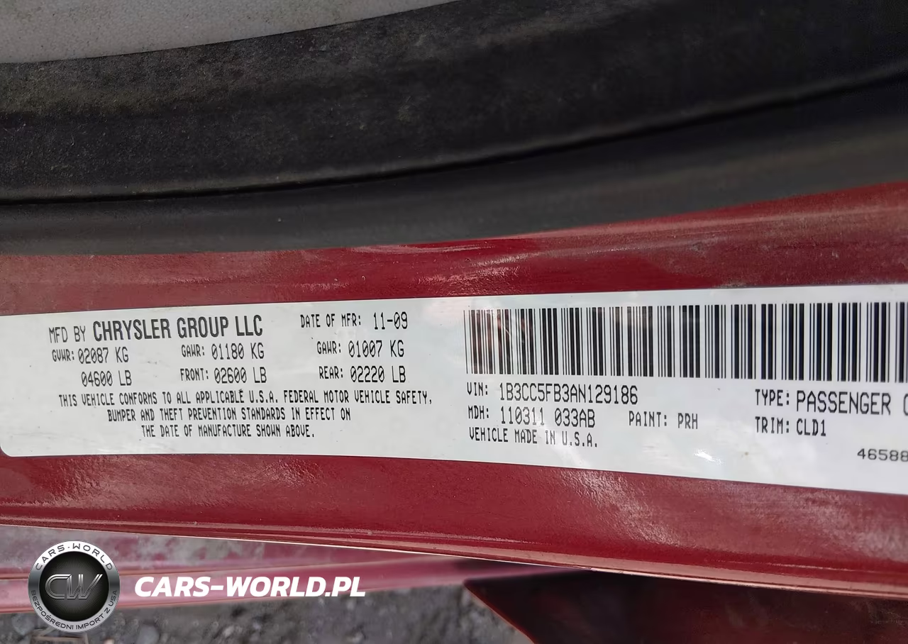 2010 Dodge Avenger R-T VIN:1B3CC5FB3AN129186 - 9