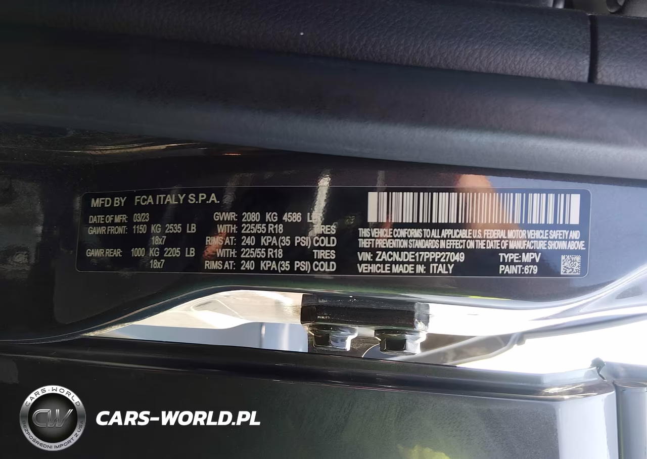 2023 Jeep Renegade Altitude 4X4 VIN:ZACNJDE17PPP27049 - 9