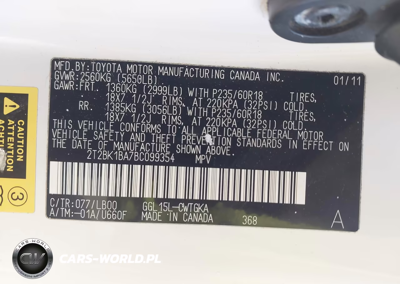 2011 Lexus Rx 350 VIN:2T2BK1BA7BC099354 - 9