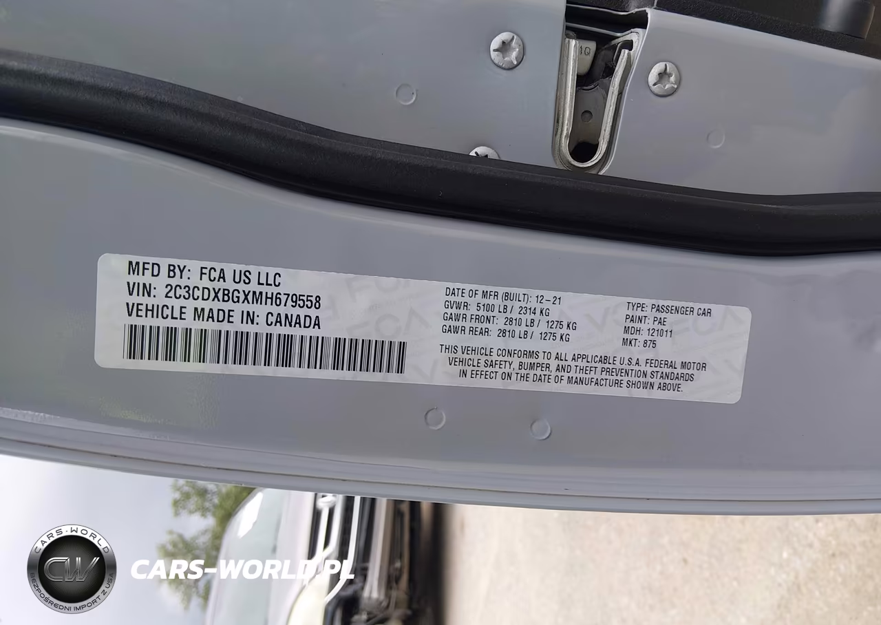 2021 Dodge Charger Sxt Rwd VIN:2C3CDXBGXMH679558 - 9