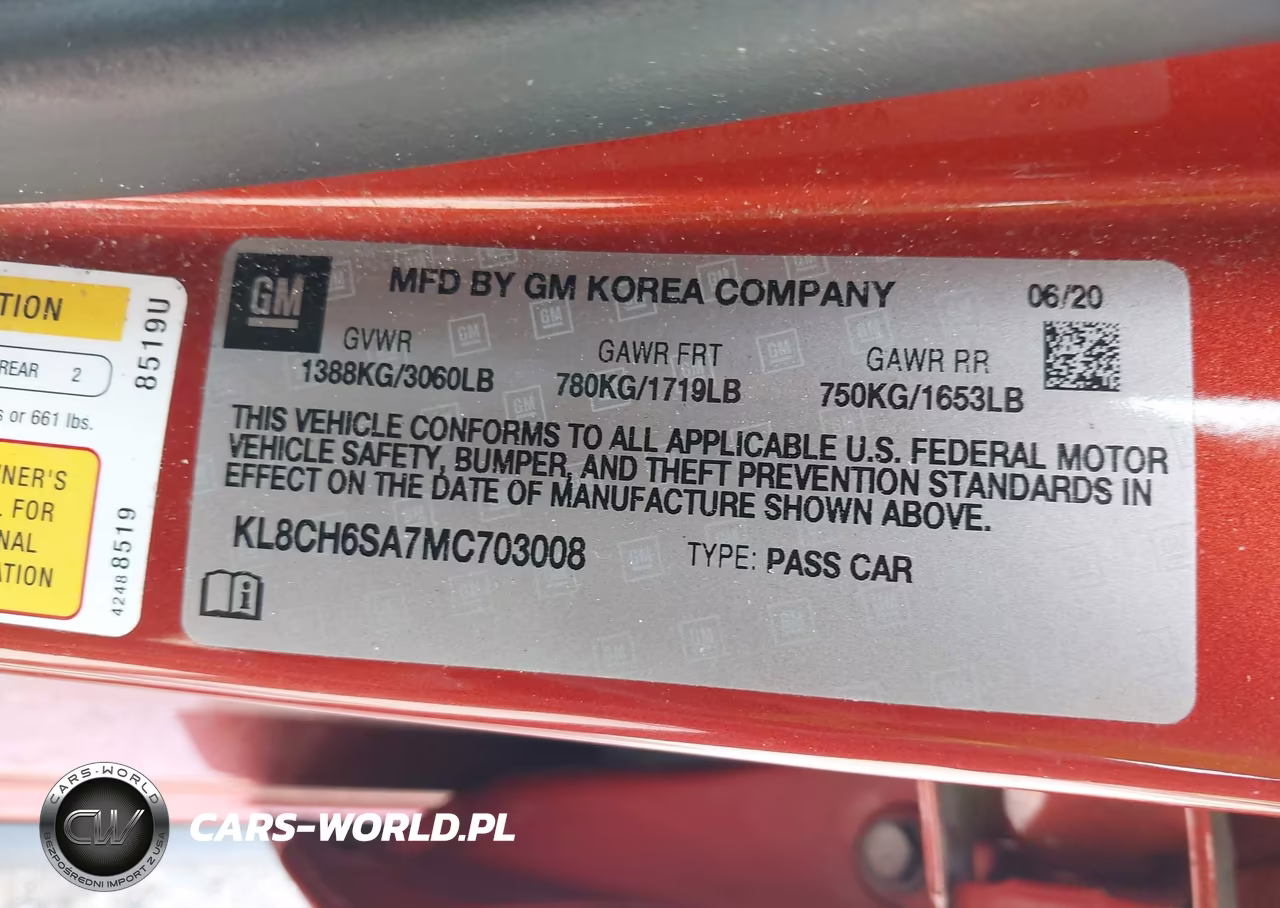 2021 Chevrolet Spark Fwd Activ Automatic VIN:KL8CH6SA7MC703008 - 9
