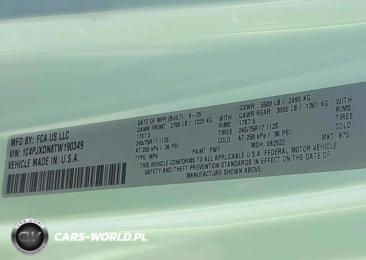 2026 Jeep Wrangler Sport S 4X4 VIN:1C4PJXDN8TW190349 - 9