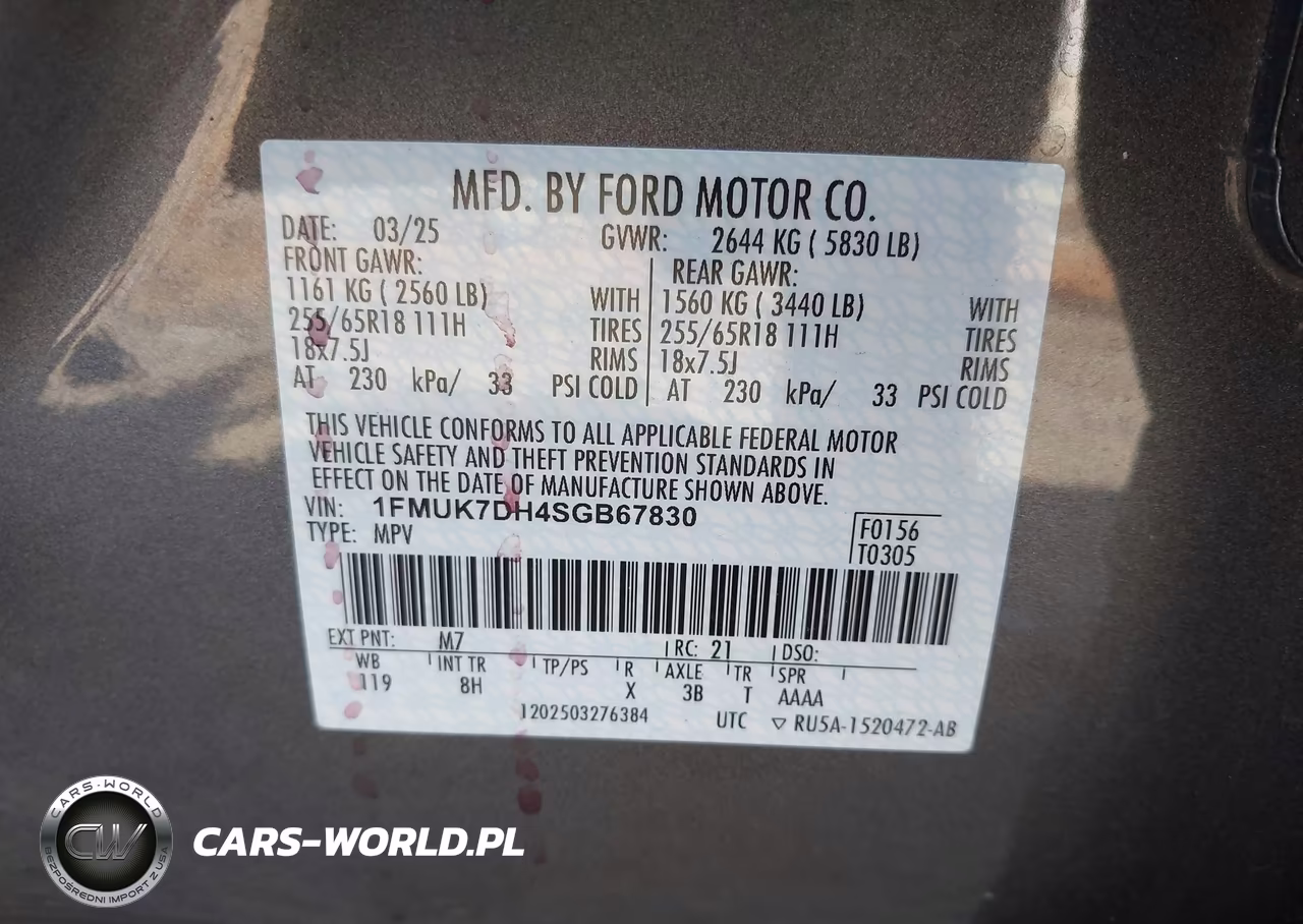 2025 Ford Explorer Active VIN:1FMUK7DH4SGB67830 - 9