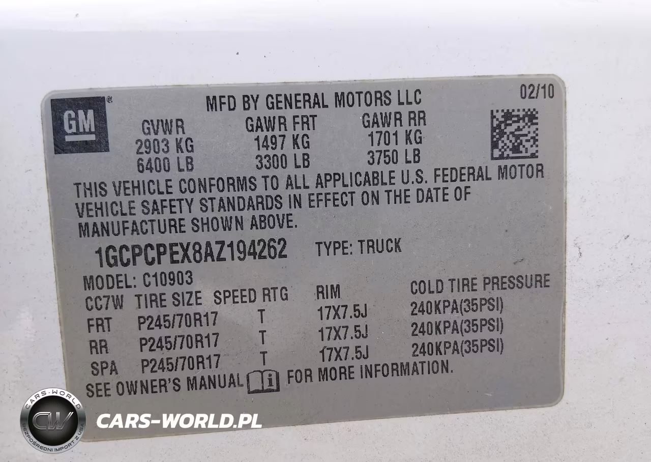 2010 Chevrolet Silverado 1500 Work Truck VIN:1GCPCPEX8AZ194262 - 9