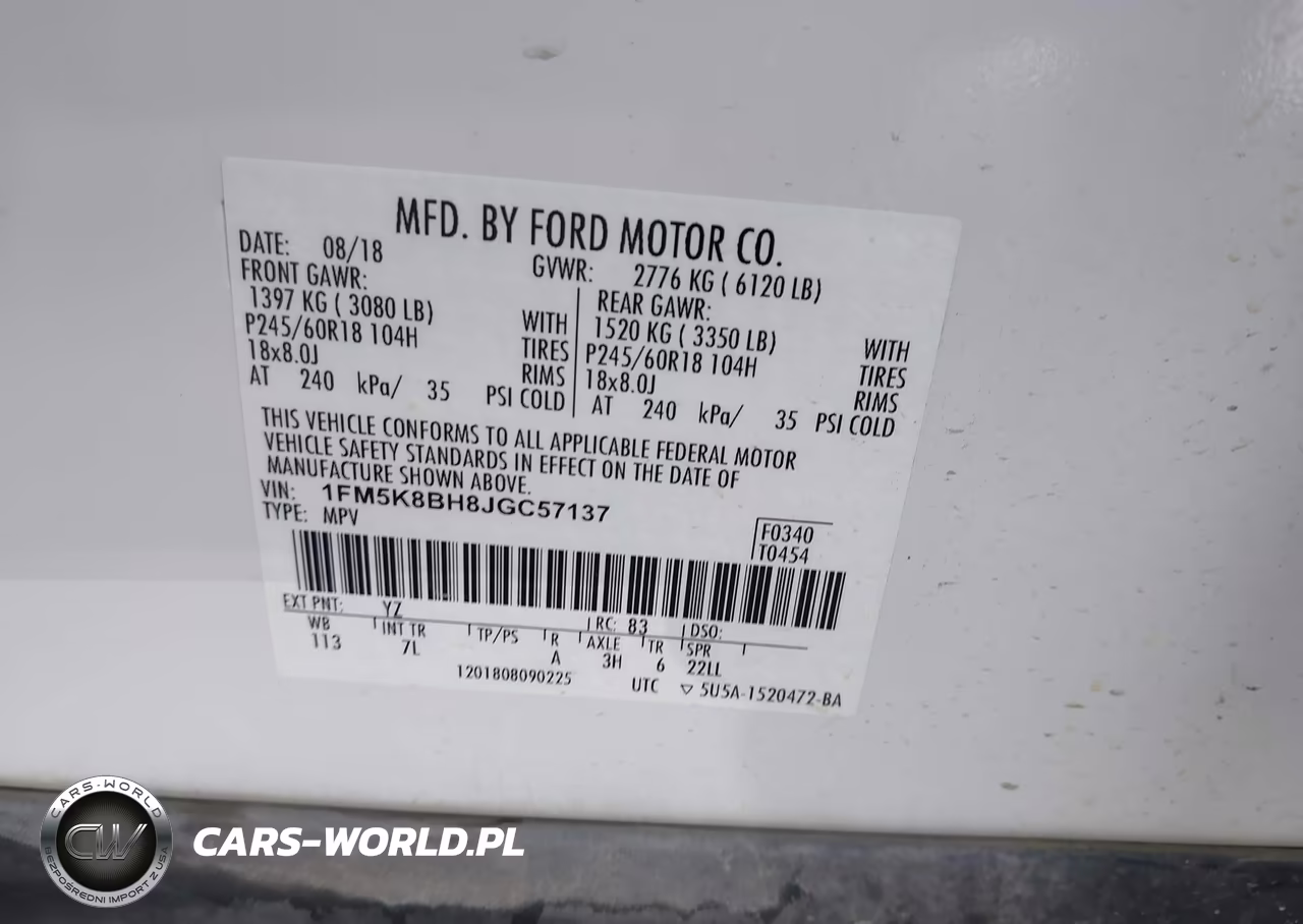 2018 Ford Explorer VIN:1FM5K8BH8JGC57137 - 9