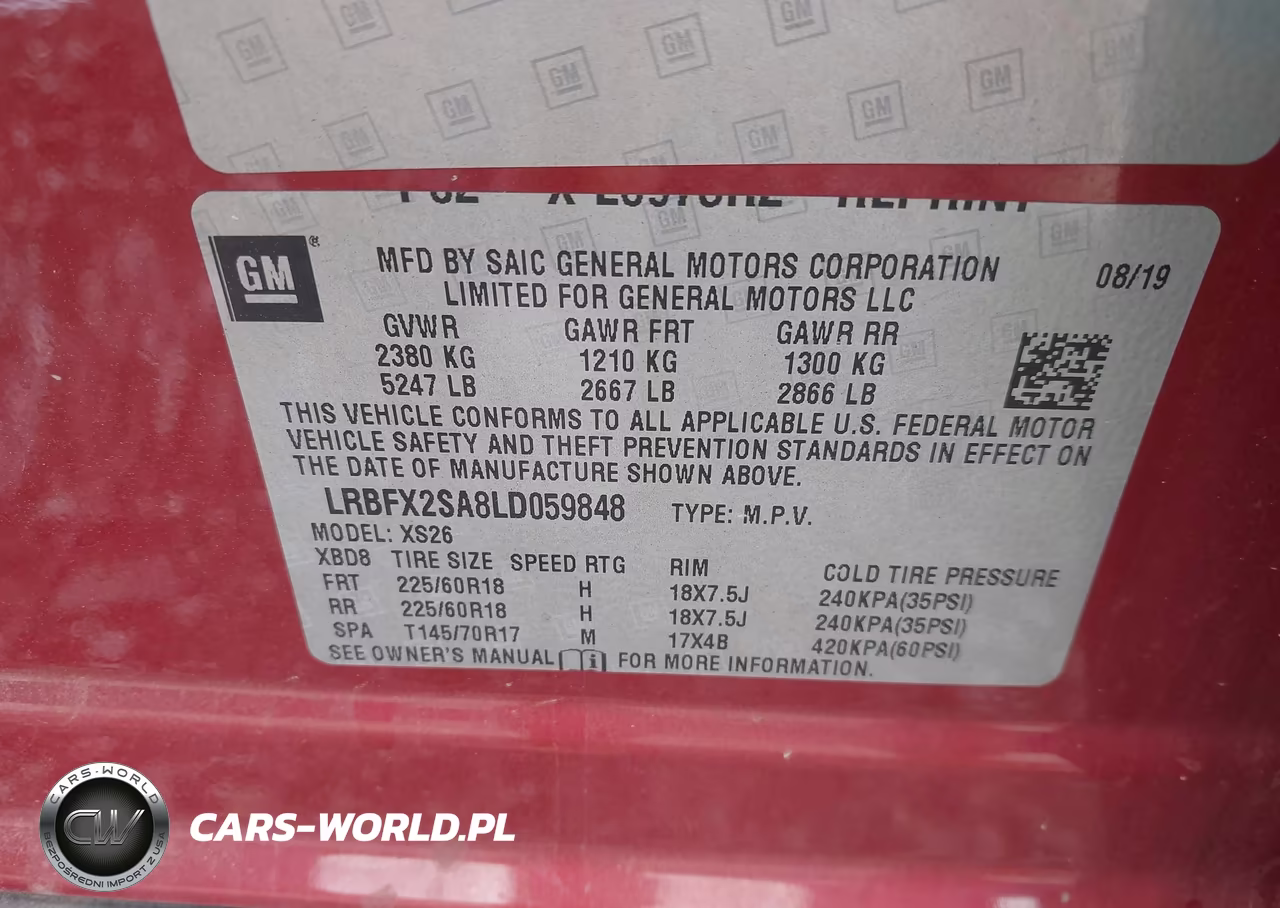 2020 Buick Envision Awd Essence VIN:LRBFX2SA8LD059848 - 9