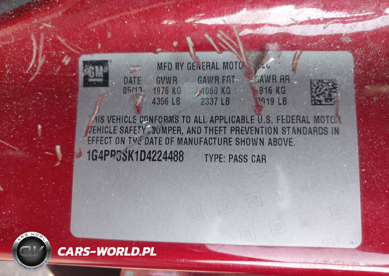 2013 Buick Verano VIN:1G4PP5SK1D4224488 - 9