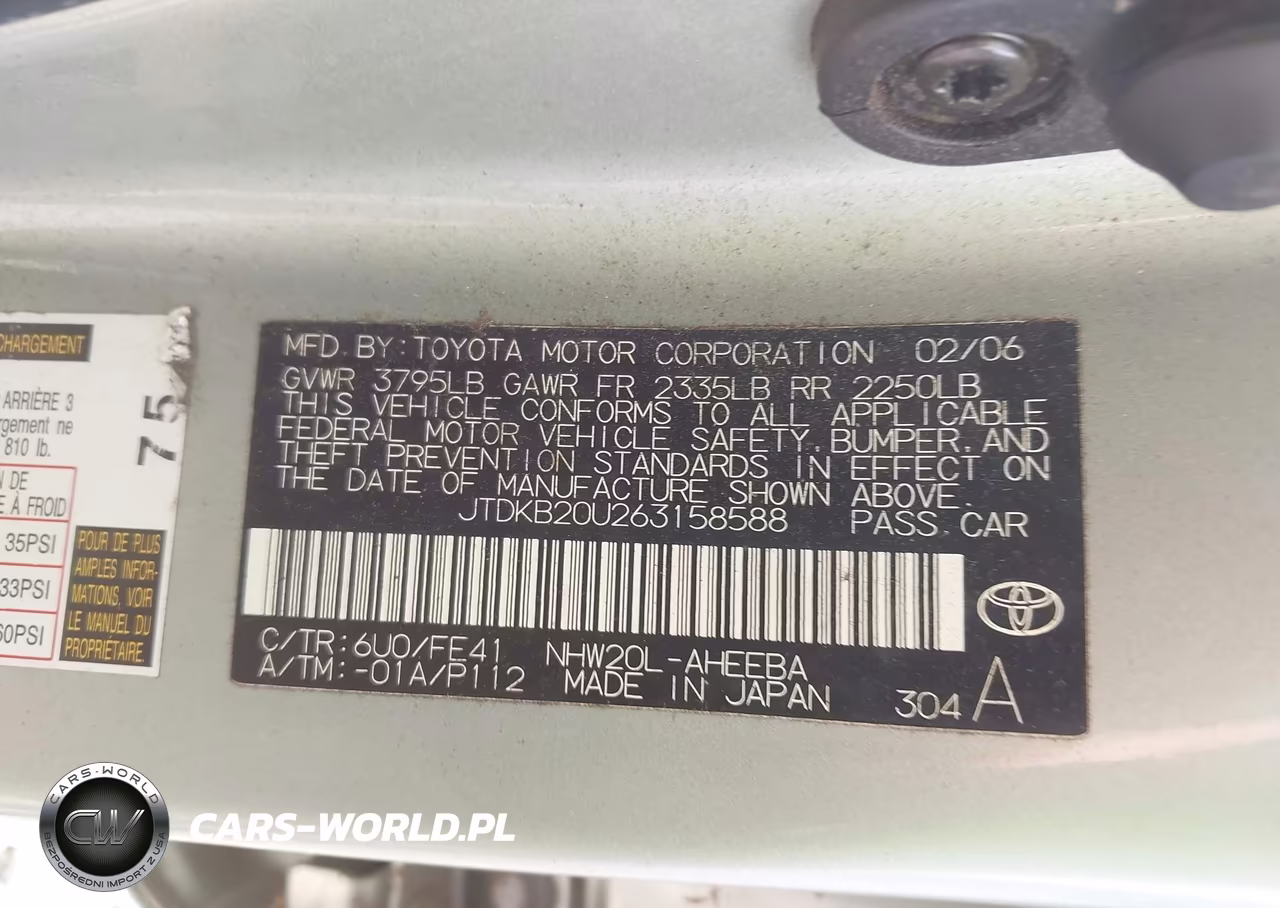 2006 Toyota Prius VIN:JTDKB20U263158588 - 9