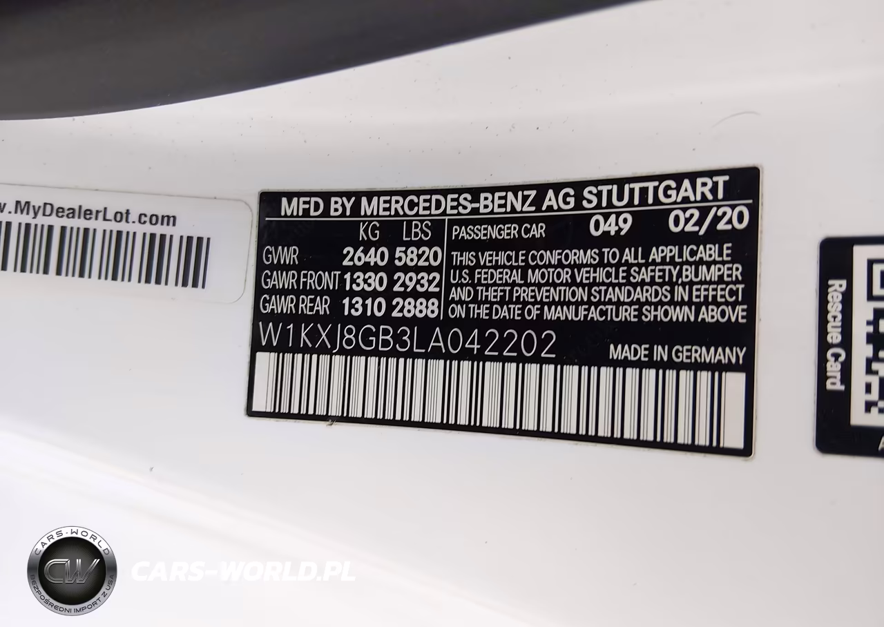 2020 Mercedes-Benz S 560 4Matic VIN:W1KXJ8GB3LA042202 - 9