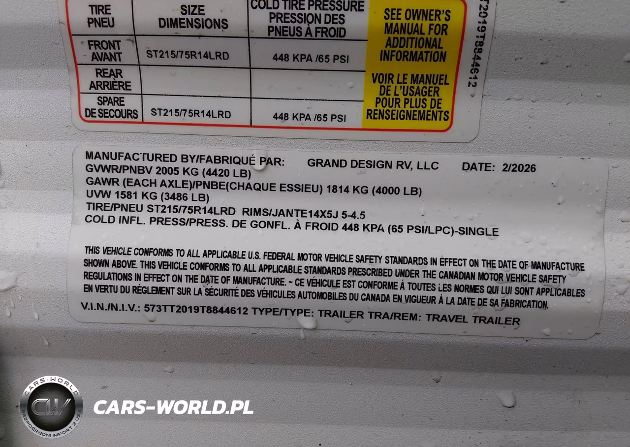 2026 Grand Design Transcend VIN:573TT2019T8844612 - 9