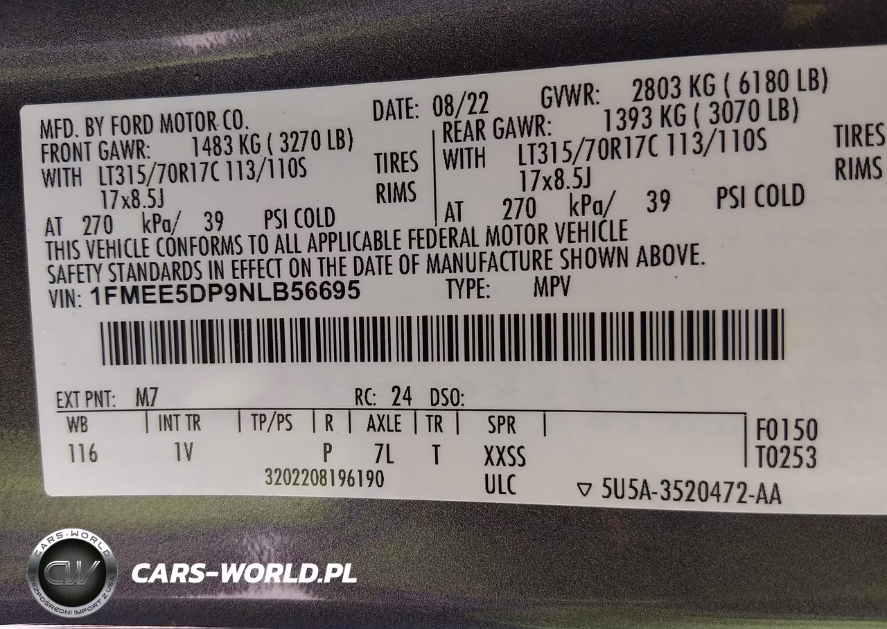 2022 Ford Bronco Badlands VIN:1FMEE5DP9NLB56695 - 9