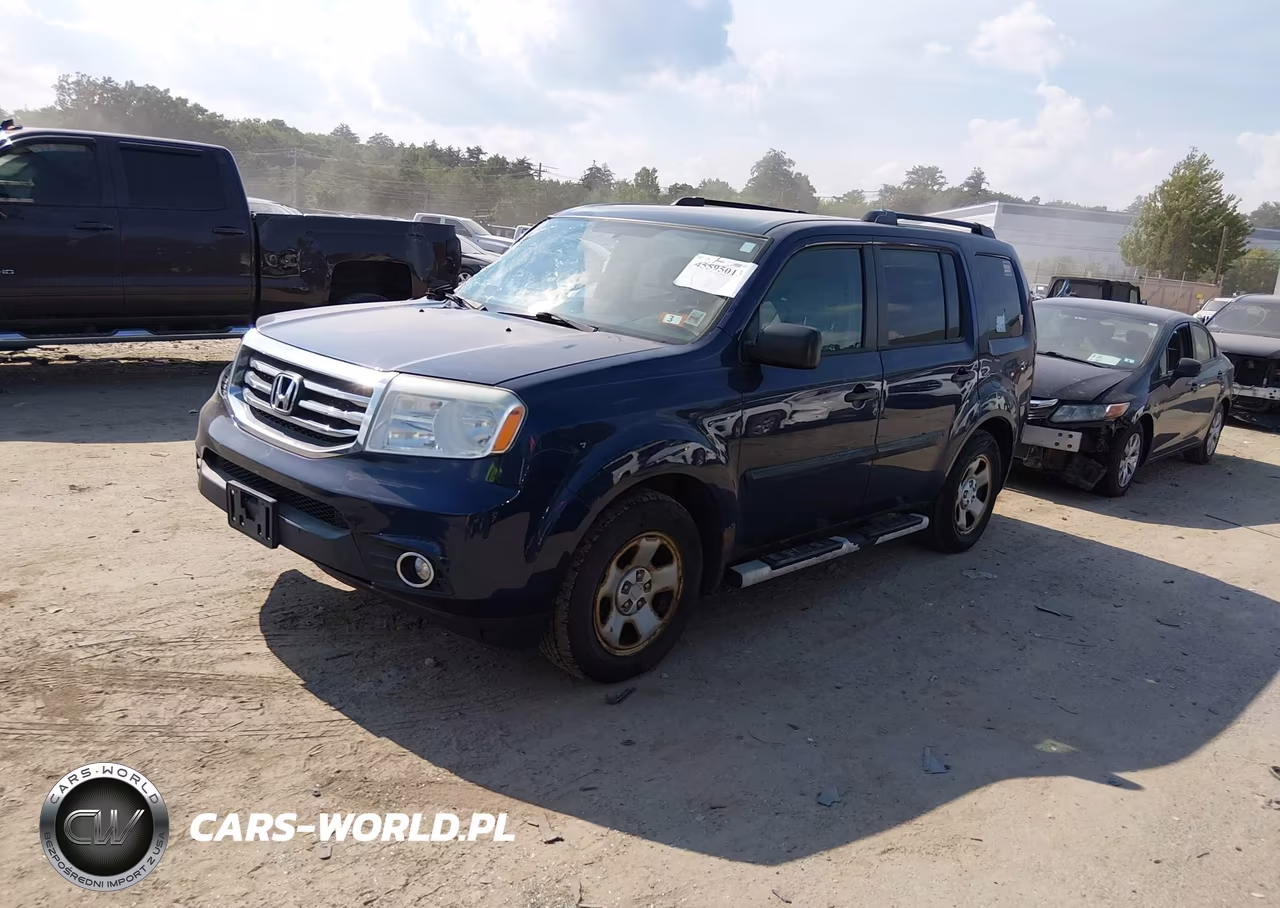 2014 Honda Pilot Lx VIN:5FNYF4H26EB015013 - 2
