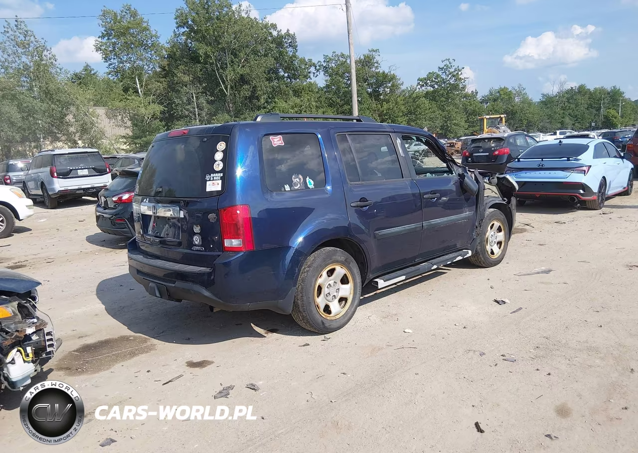 2014 Honda Pilot Lx VIN:5FNYF4H26EB015013 - 4