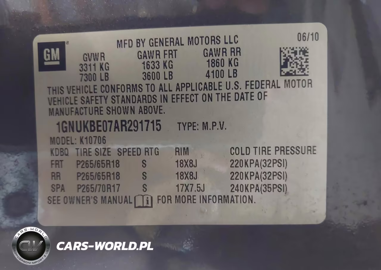 2010 Chevrolet Tahoe Lt VIN:1GNUKBE07AR291715 - 9