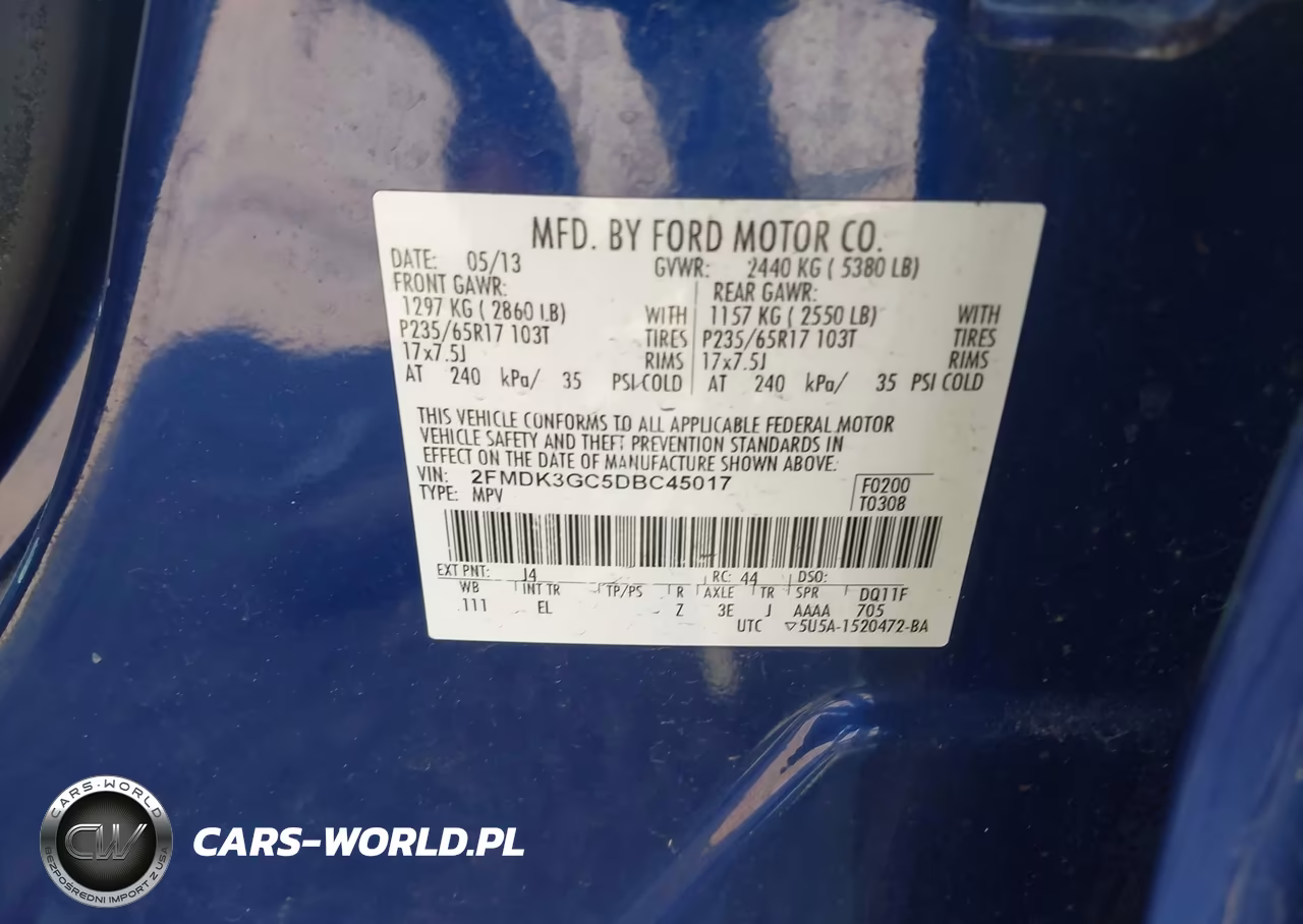 2013 Ford Edge Se VIN:2FMDK3GC5DBC45017 - 9